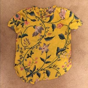 Yellow Flower Shirt - LOFT
